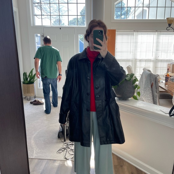 Vintage Pano Sereti Leather Coat - Picture 3 of 5